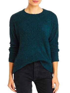 Anthropologie Sanctuary Women's Teddy Popover Sweater Crewneck Green Size Large